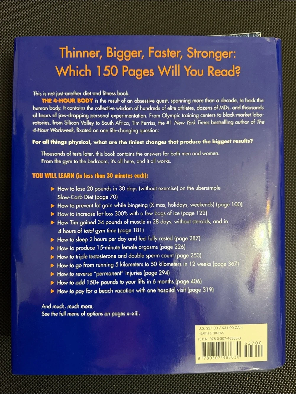 The 4-Hour Body: An Uncommon Guide to Rapid Fat-Loss… by Timothy Ferriss